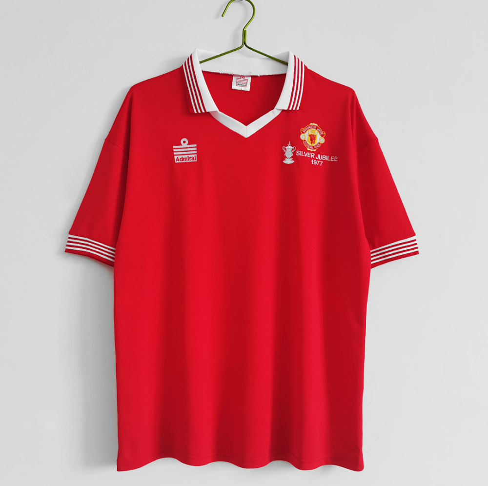 1977 season Manchester United home Retro
