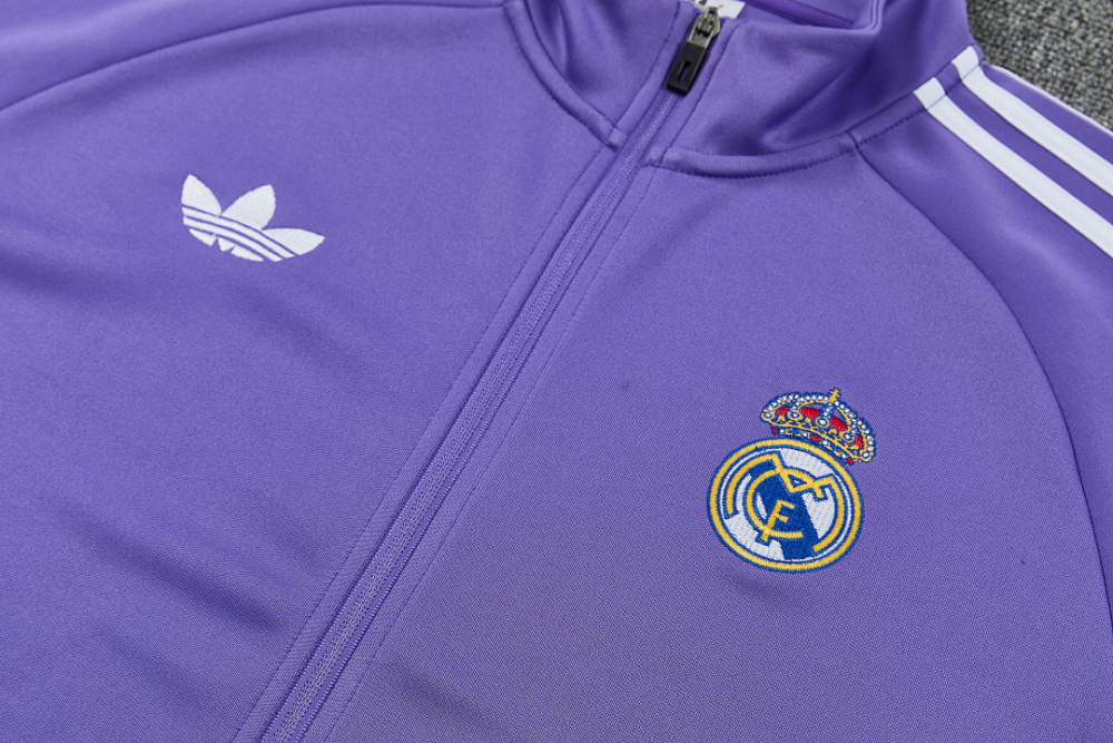 2026 season Real Madrid half zip training suit set