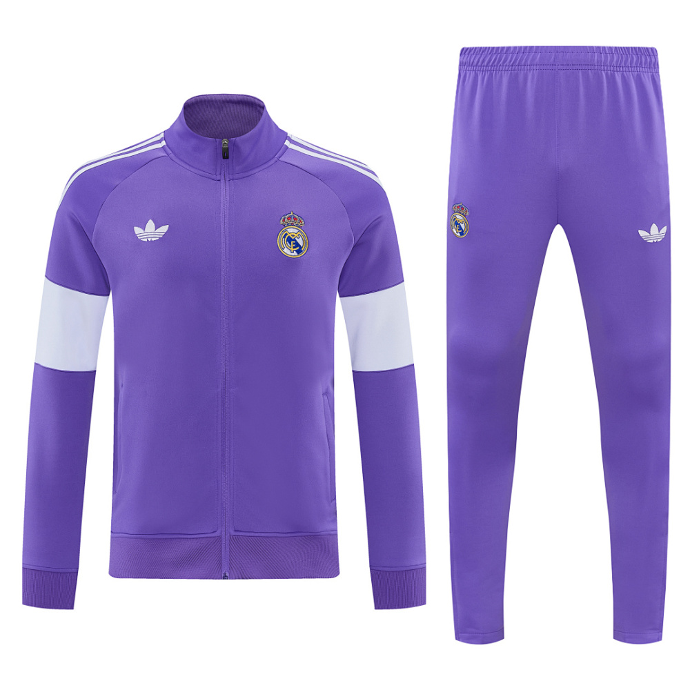 2026 season Real Madrid half zip training suit set
