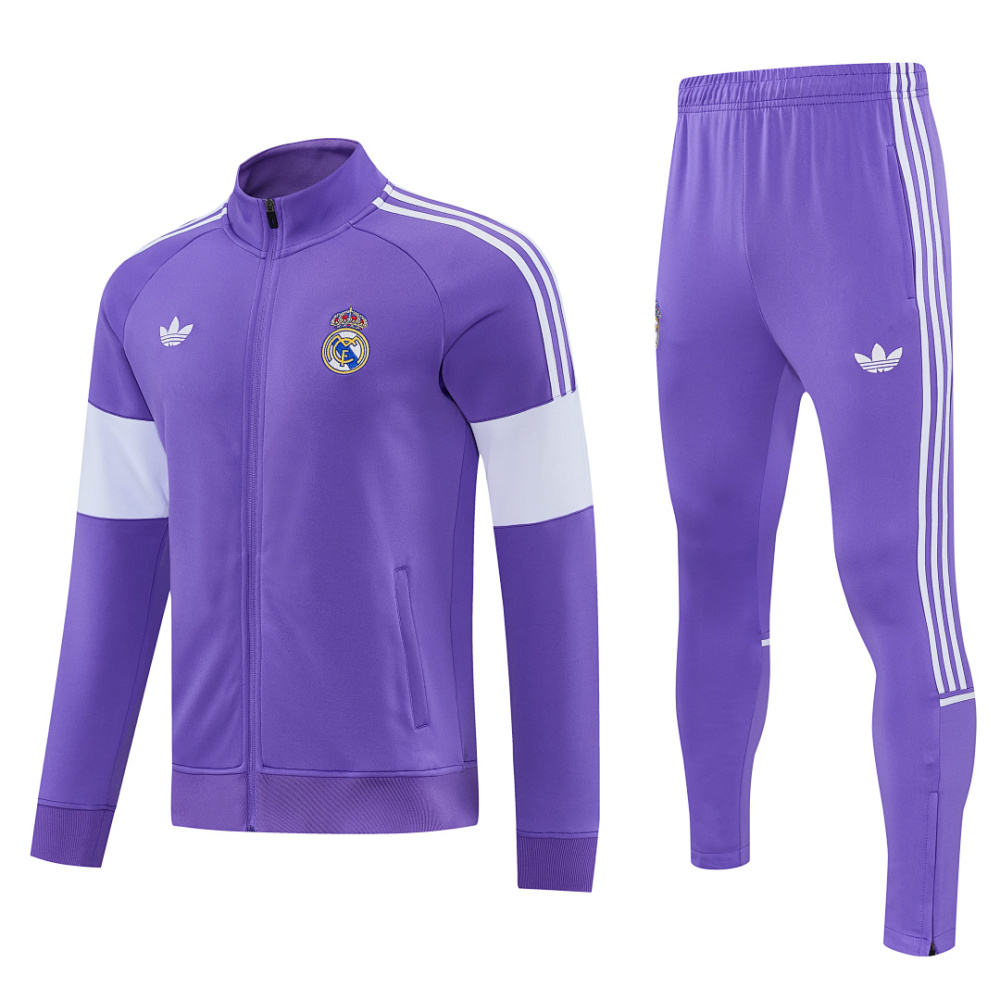 2026 season Real Madrid half zip training suit set