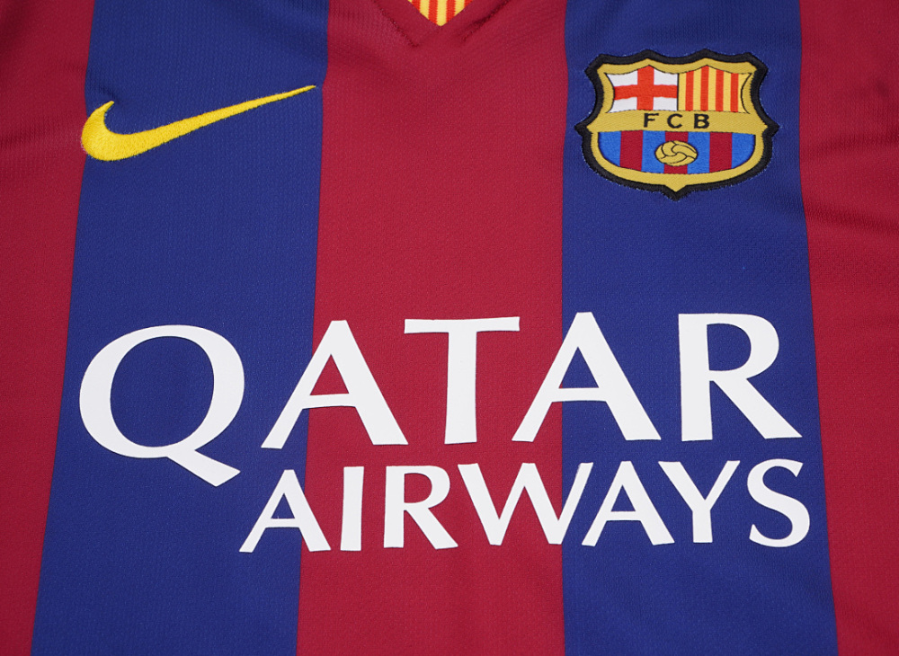 1415 season Barcelona kids long sleeves home