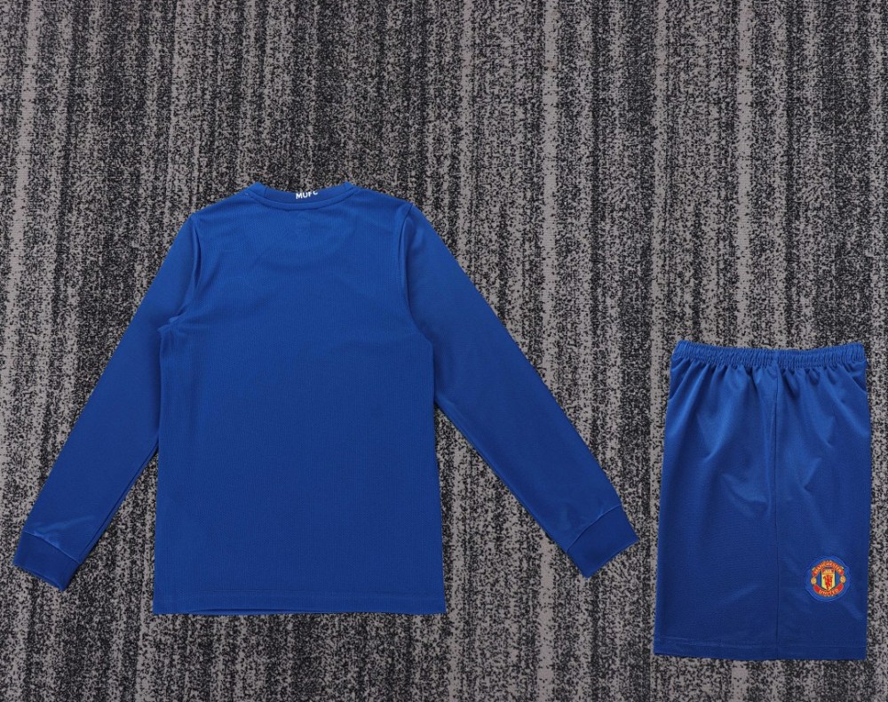 0809 season Manchester United kids long sleeves third