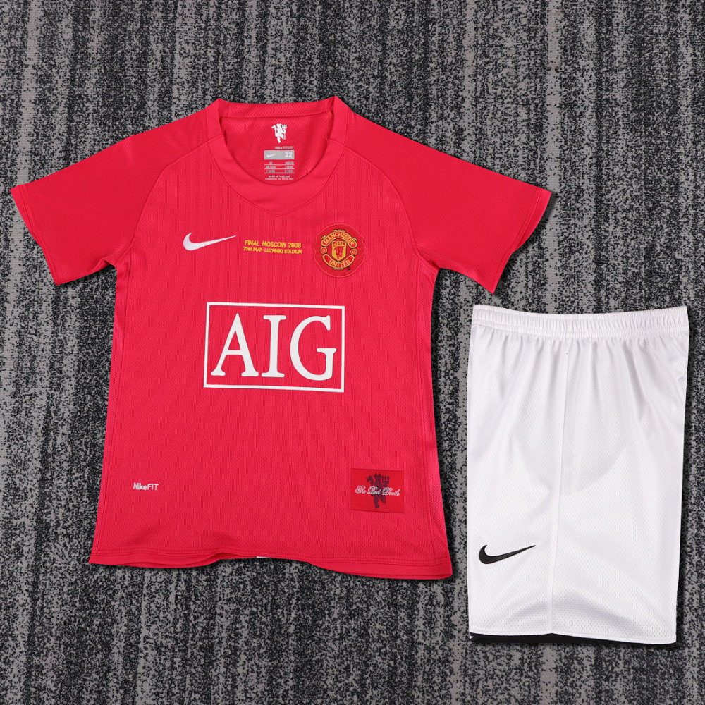 0708 season Manchester United kids home Champions League version