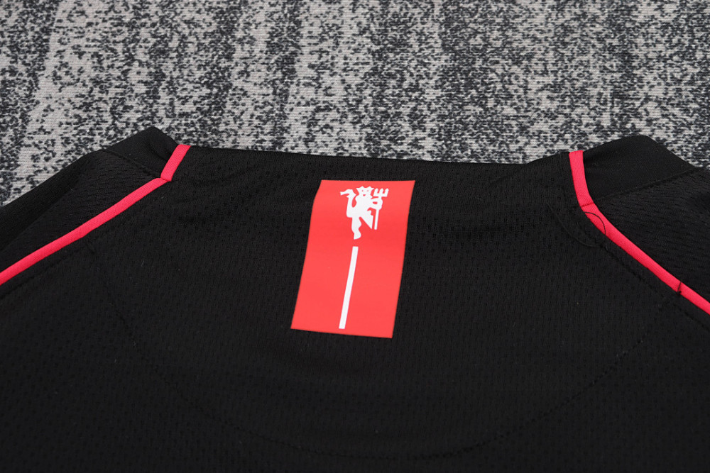 0708 season Manchester United kids long sleeves away