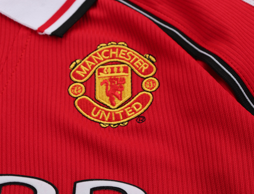 9899 season Manchester United kids long sleeves home