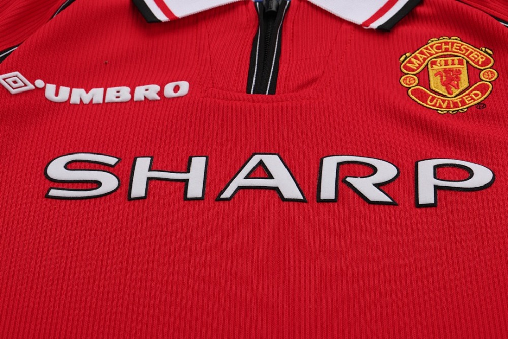 9899 season Manchester United kids long sleeves home