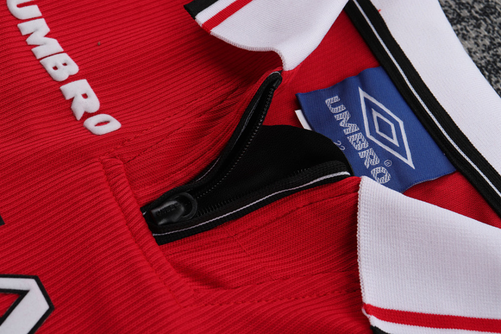 9899 season Manchester United kids long sleeves home