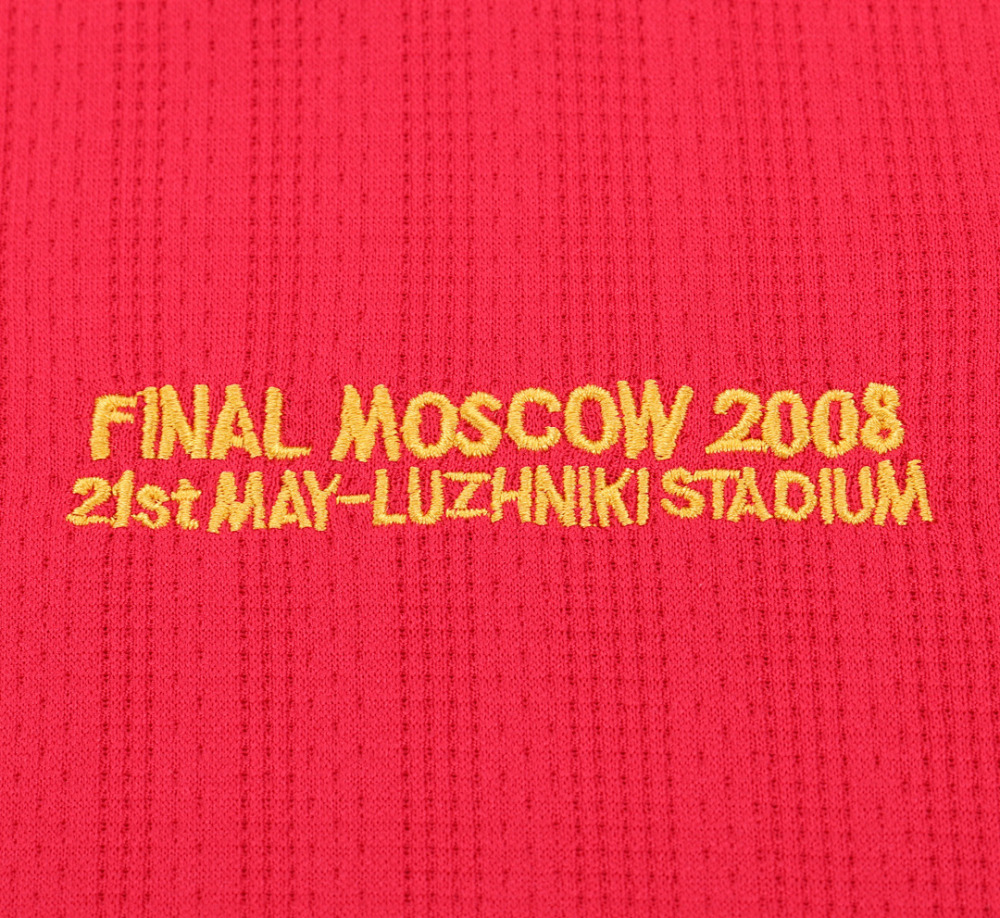 0708 season Manchester United kids long sleeves home UEFA Champions League