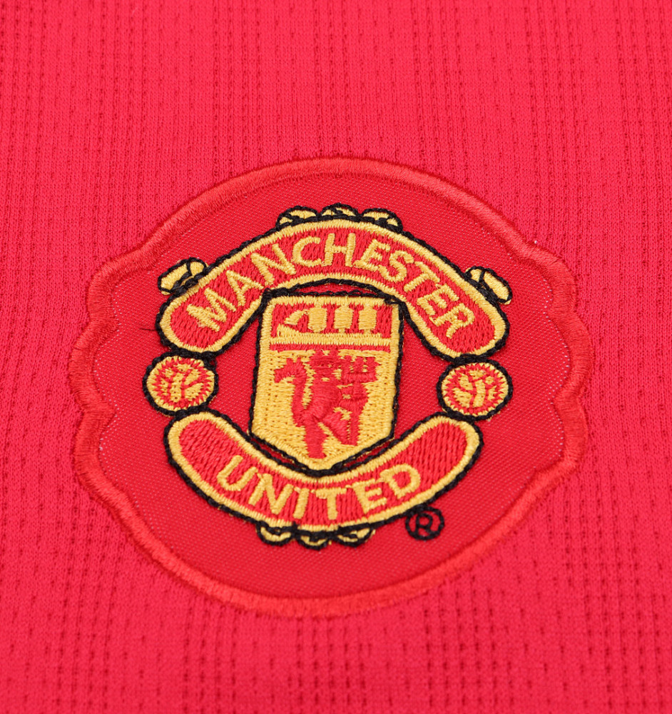 0708 season Manchester United kids long sleeves home UEFA Champions League