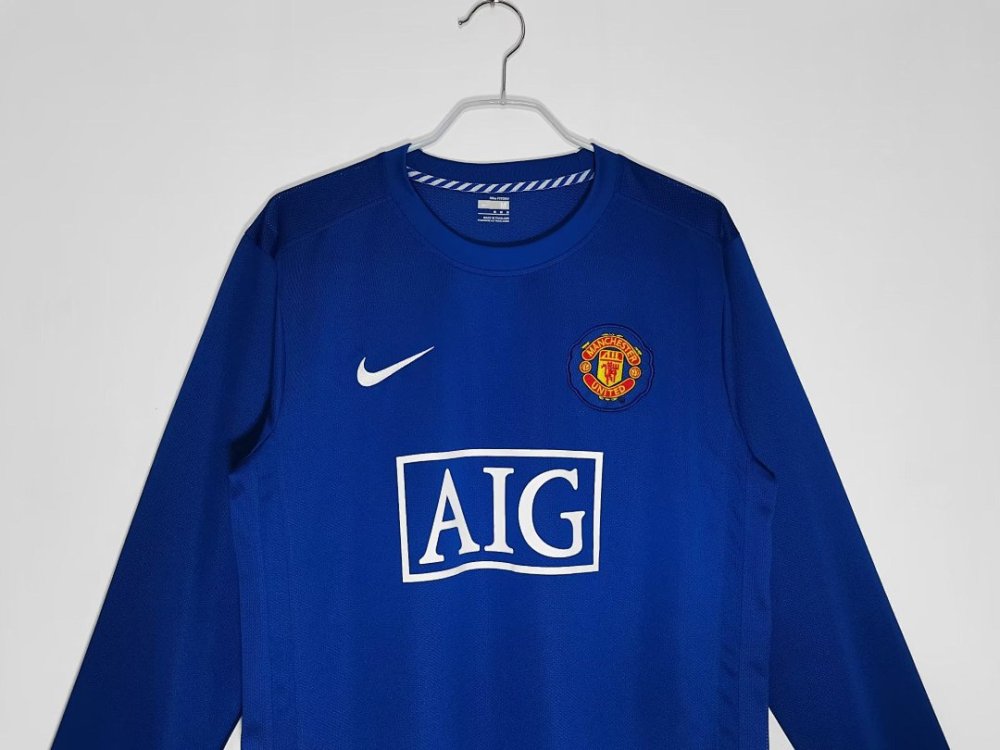 0809 season Manchester United third long sleeves Retro
