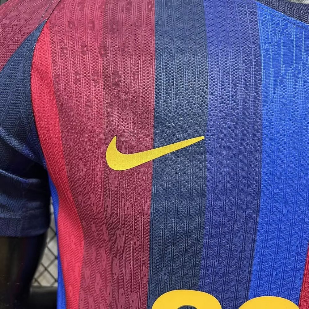 2627 Barcelona Home Jersey player Version with ad "GOLF "