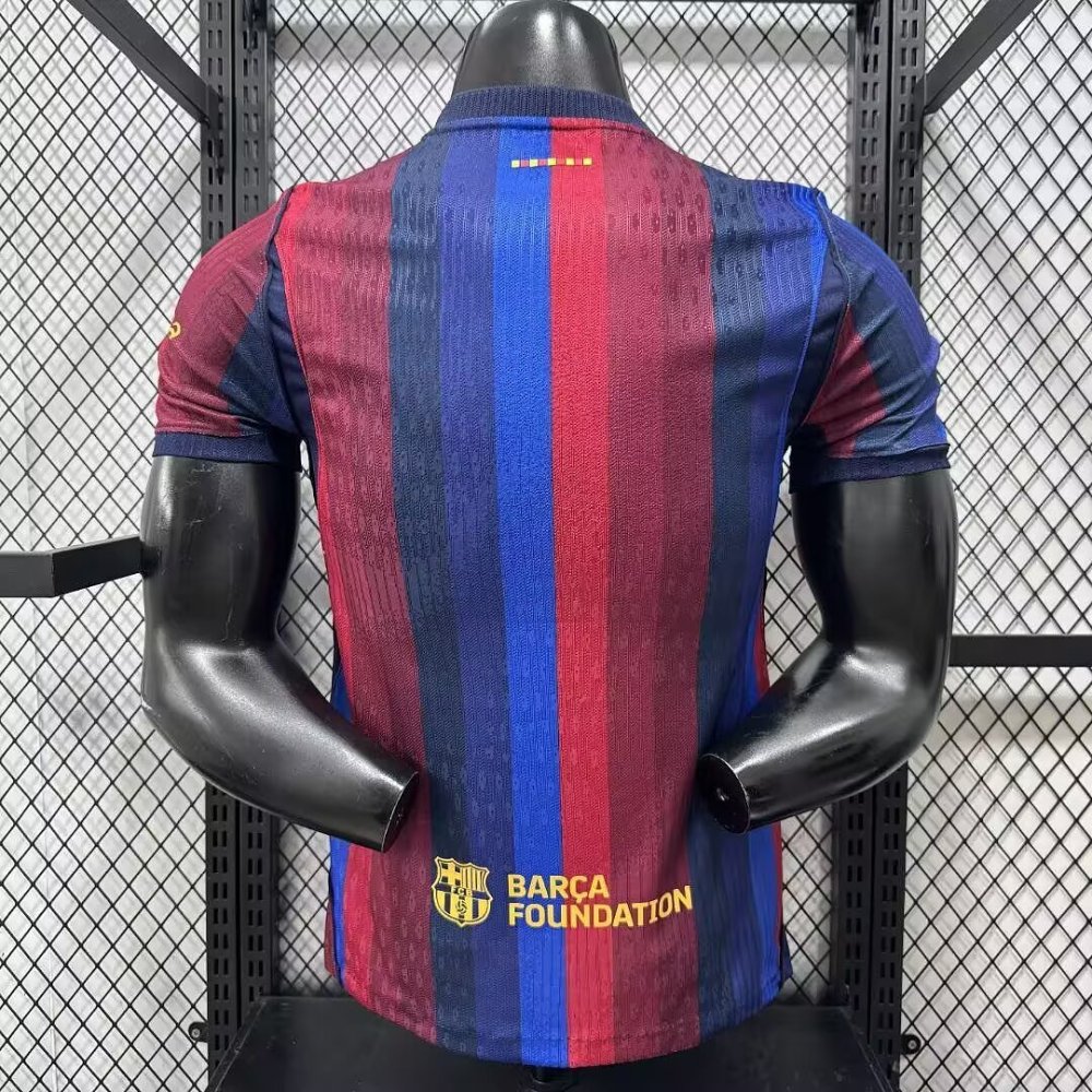 2627 Barcelona Home Jersey player Version with ad "GOLF "