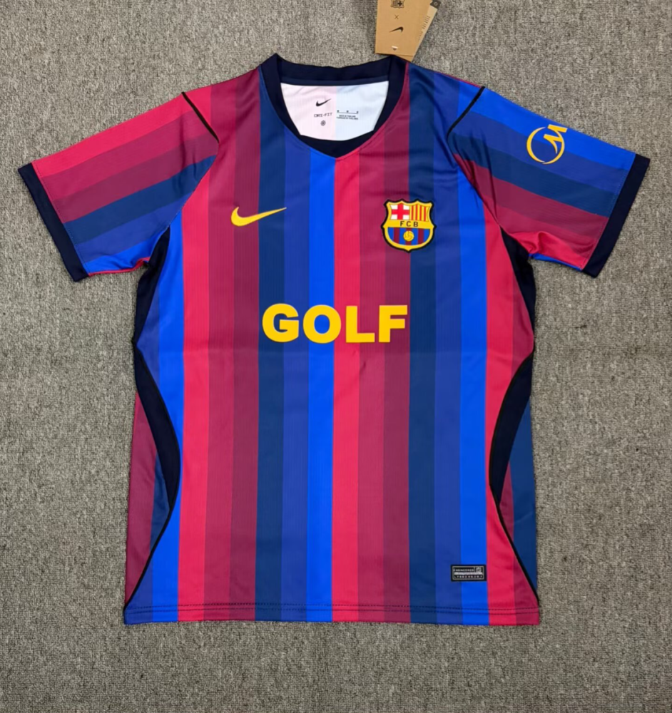 2627 Barcelona Home Jersey Fan Version with new ad "GOLF "