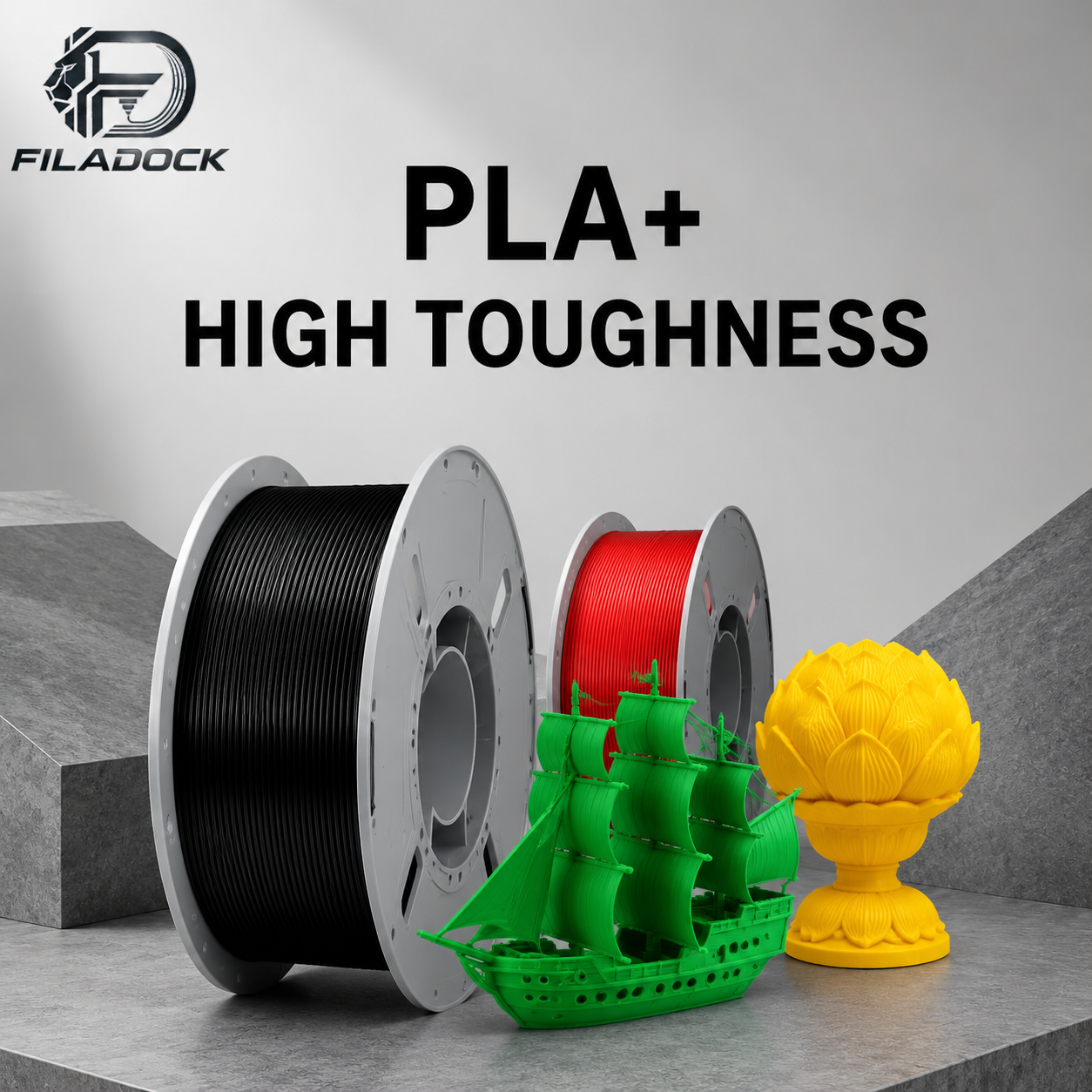 Filadock PLA+ Filament 1.75mm 1KG | High Speed AMS Compatible Eco-Friendly 3D Printer Filament