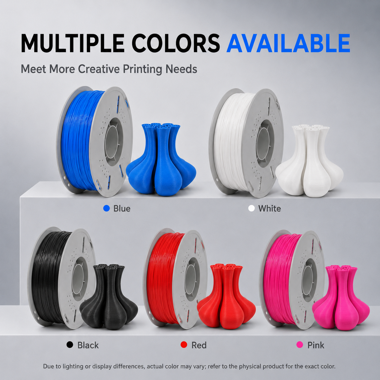 95A TPU Filament 1.75mm Flexible Soft Rubber 3D Printer Material