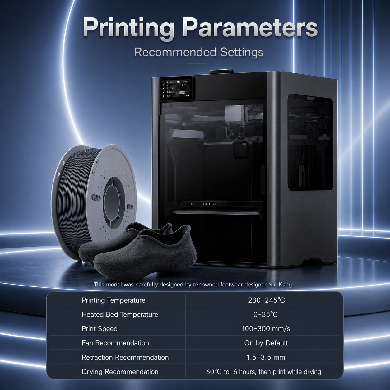 Filadock 85A Soft TPU Filament 1.75mm – Ultra Flexible TPU for 3D Printed Shoes, Insoles & Functional Parts
