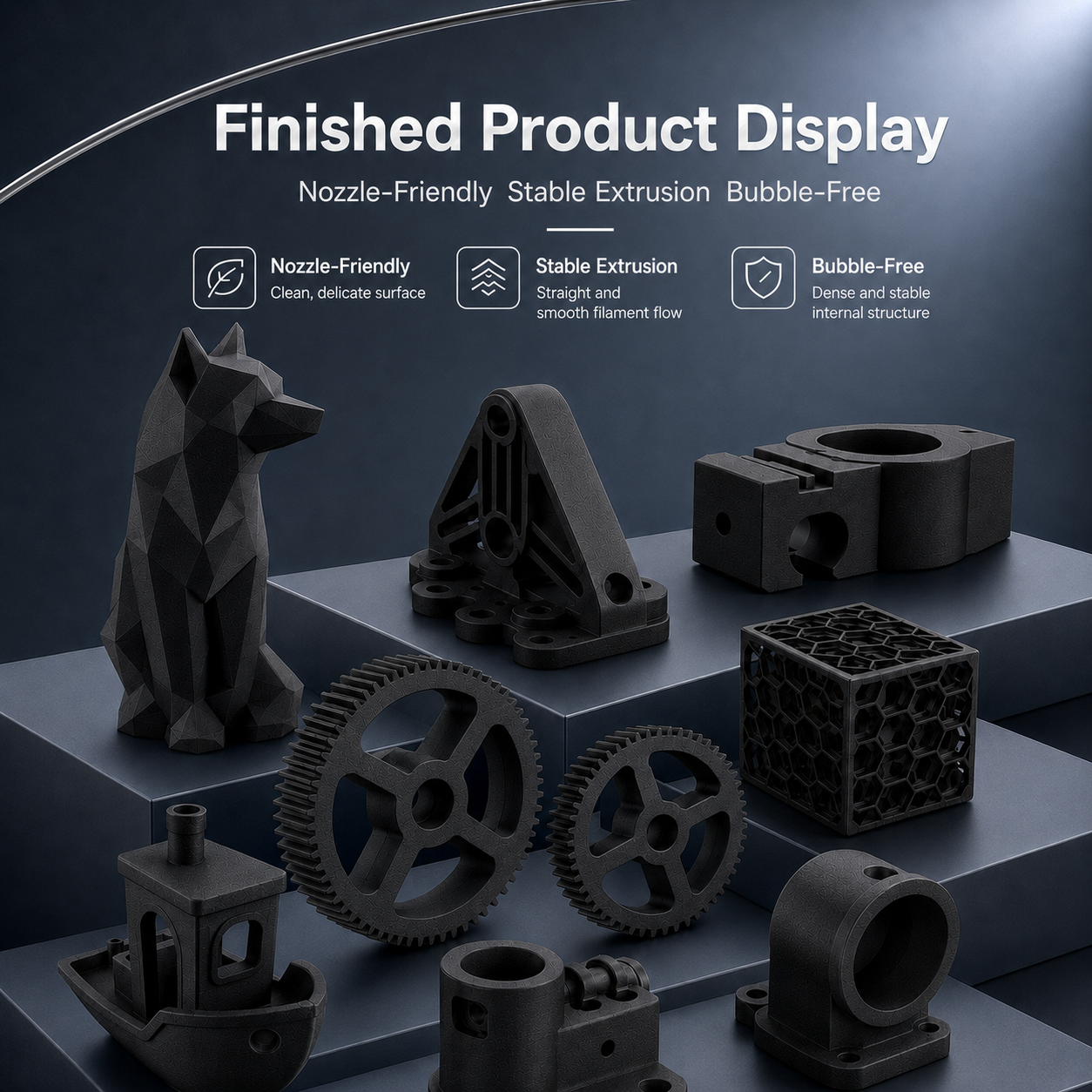 Filadock ABS-CF Filament 1.75mm – 15% Carbon Fiber Reinforced ABS for Engineering & Functional 3D Printing
