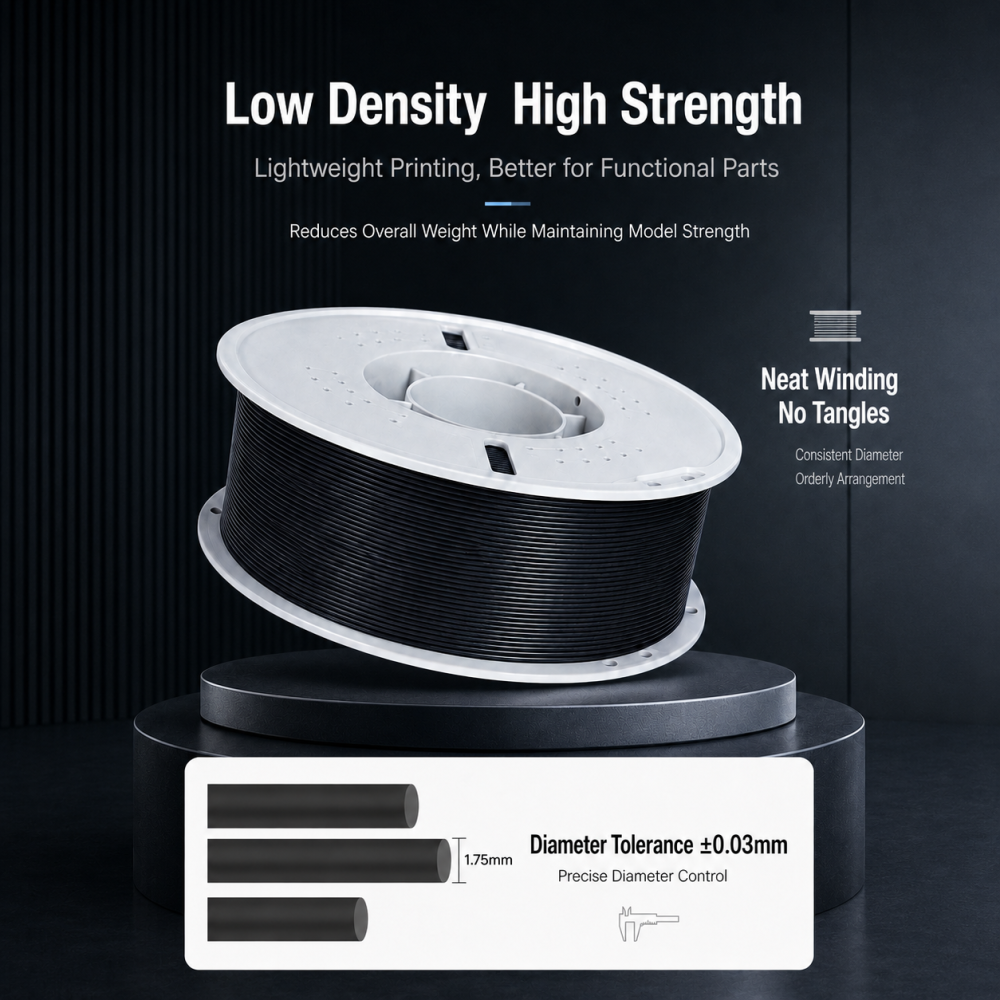 Filadock PETG-CF Filament 1.75mm – 15% Carbon Fiber Reinforced PETG for Structural & Engineering 3D Printing