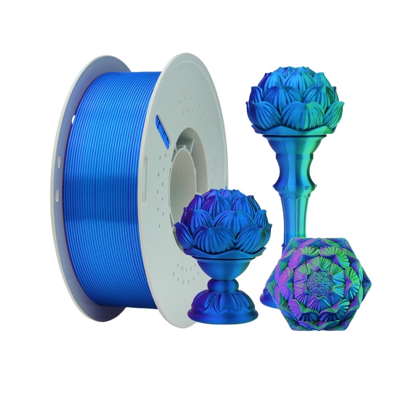 Filadock Silk Dual Color & Tri-Color PLA+ Filament 1.75mm | High-Speed Coextrusion Silk PLA for Stunning 3D Prints