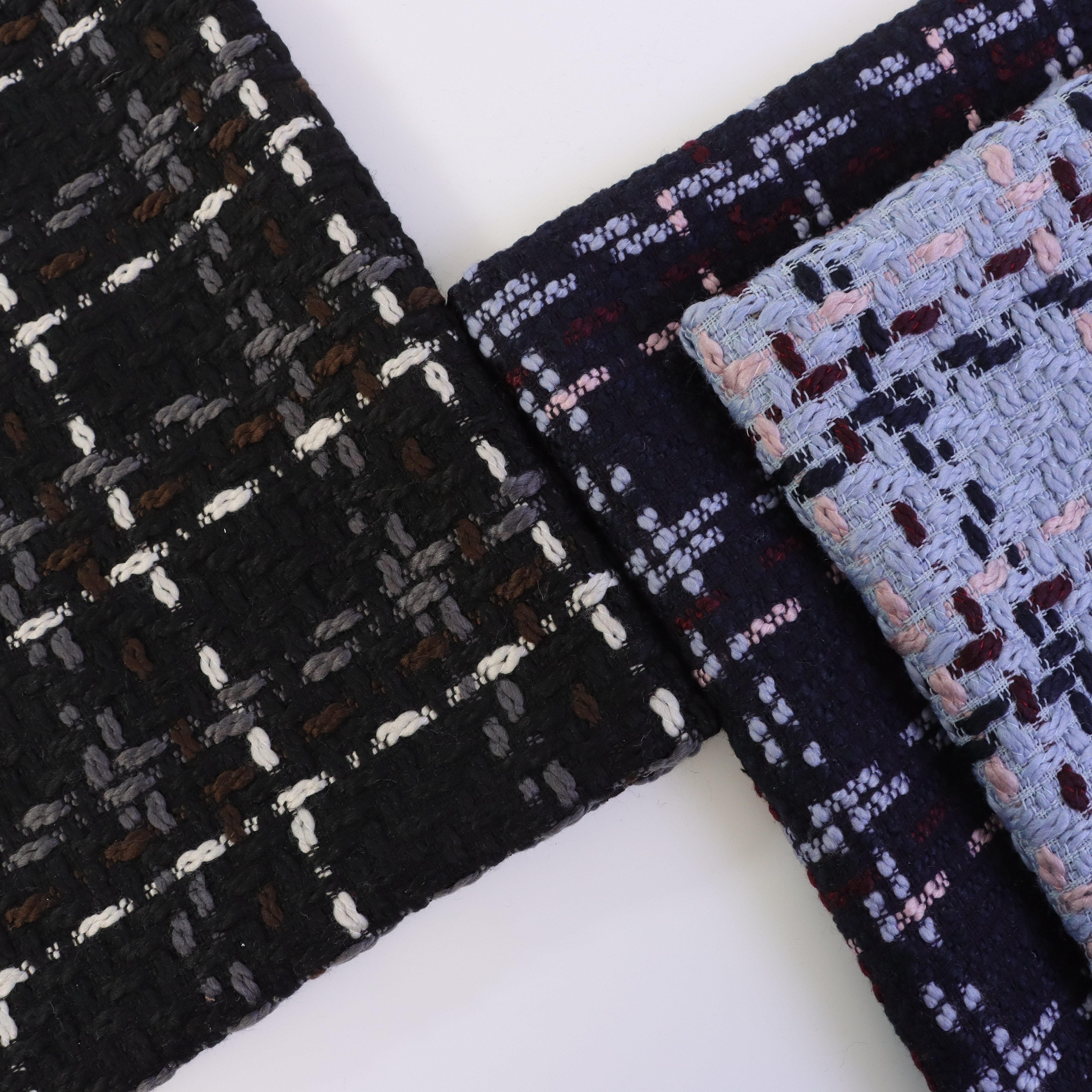 Textured Woven Yarn‑Dyed Coarse Woolen Tweed Fabric,Andongyuan,Textured Woven Yarn‑Dyed Coarse Woolen Tweed Fabric
