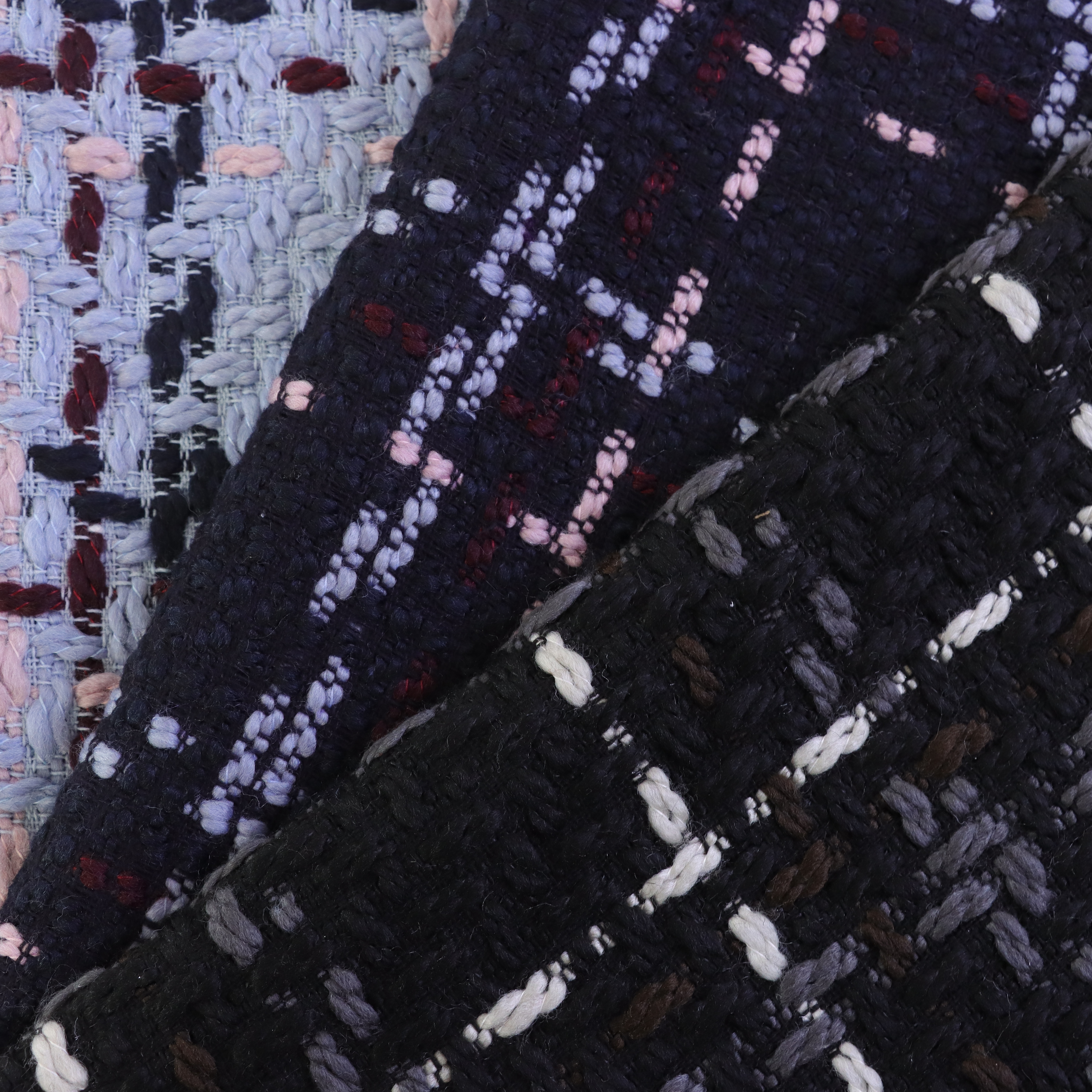 Textured Woven Yarn‑Dyed Coarse Woolen Tweed Fabric,Andongyuan,Textured Woven Yarn‑Dyed Coarse Woolen Tweed Fabric