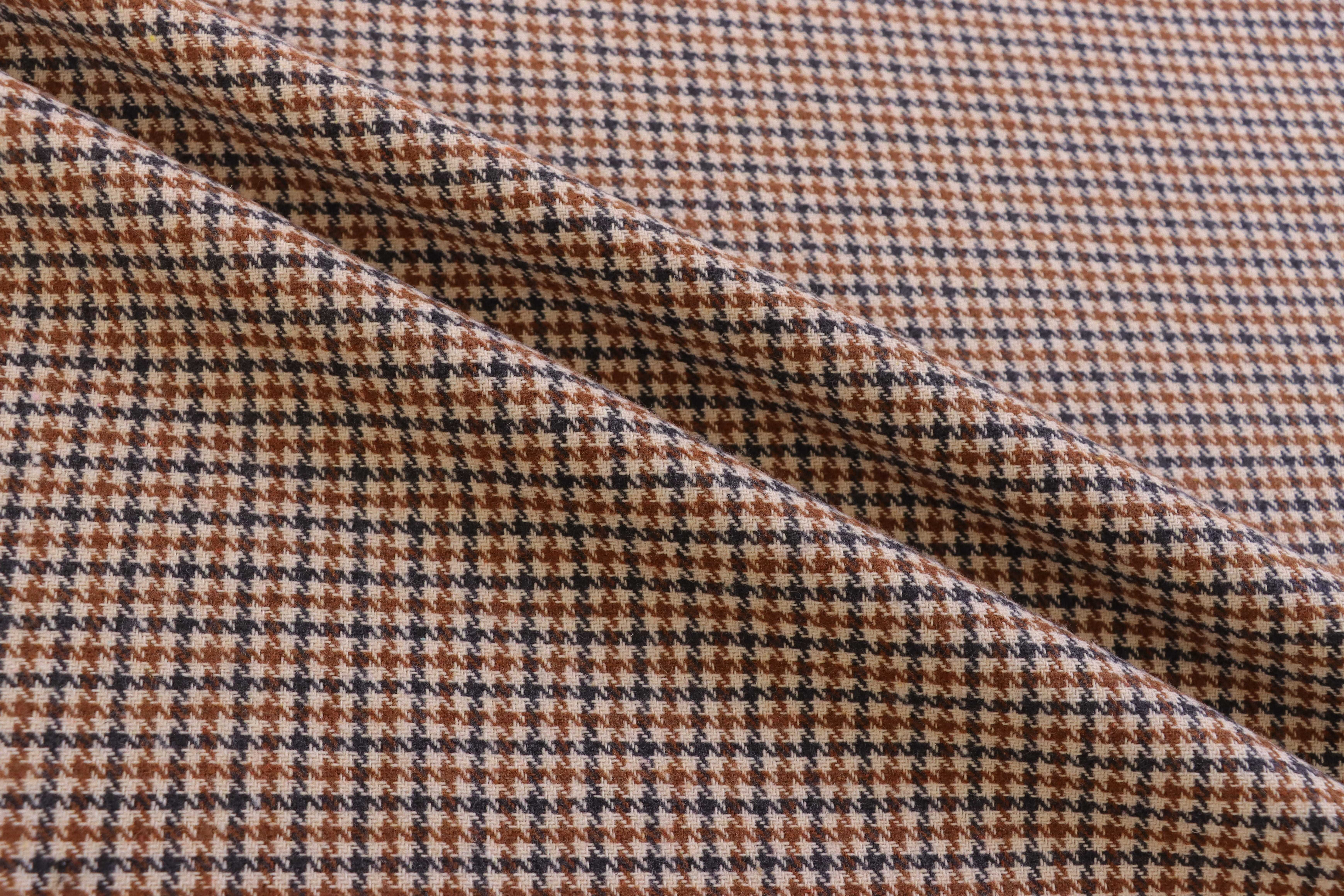 Houndstooth Woolen Spun Fabric for Fashion Coats & Jackets,Andongyuan,Houndstooth Woolen Spun Fabric for Fashion Coats & Jackets
