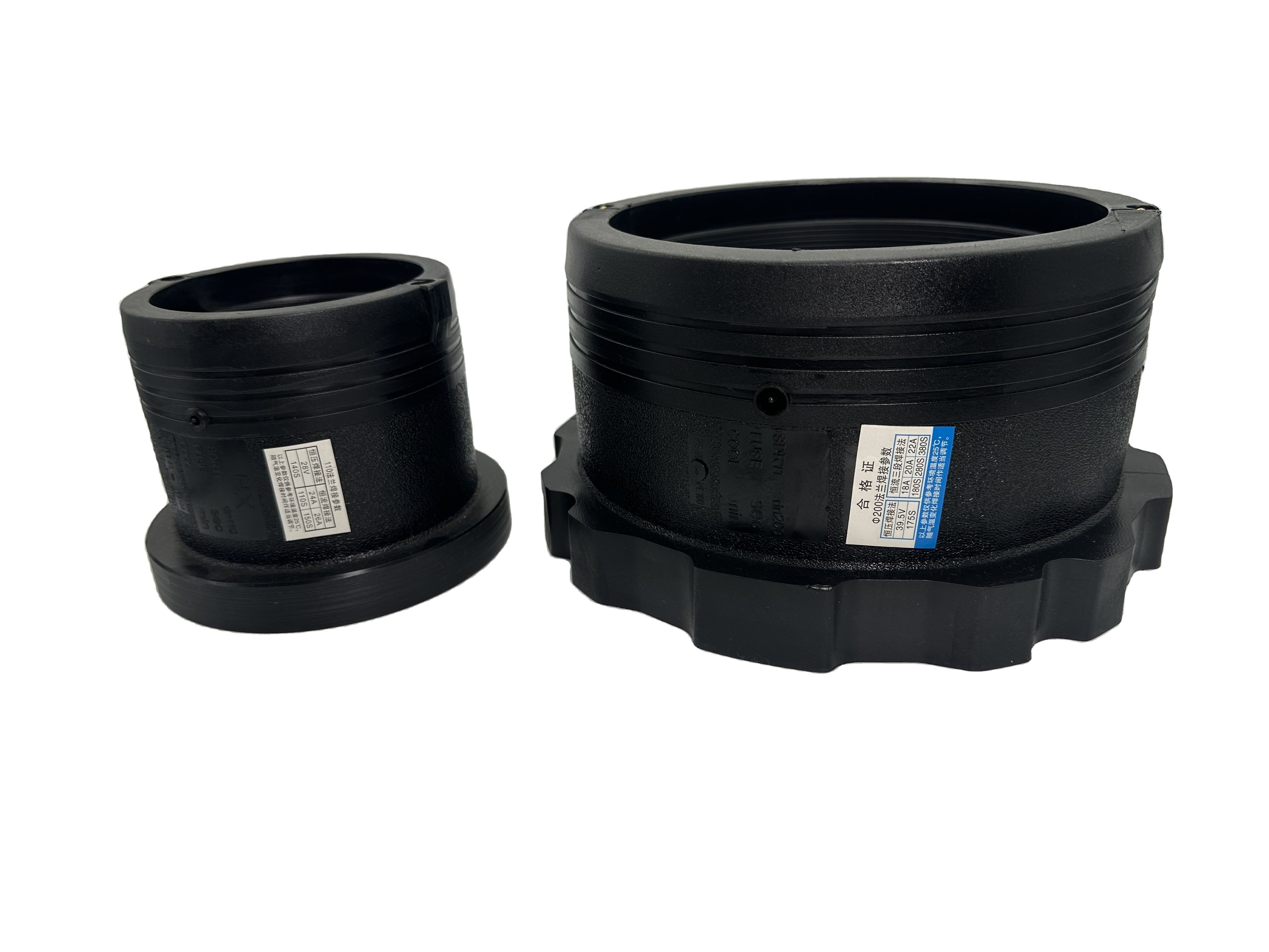 CE Approved HDPE Pipe Polyfusion Fittings For Municipal PE100 Raw Material Electrofusion Flange Adapter 50-800mm,Yuhan,CE Approved HDPE Pipe Polyfusion Fittings For Municipal PE100 Raw Material Electrofusion Flange Adapter 50-800mm