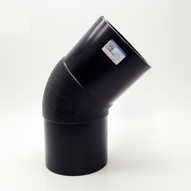 High Quality HDPE Plastic Butt Fusion Fittings 90/45 Degree Elbow Connector Black 3-4 Inches Customized Logo,Yuhan,HDPE Butt Fusion Fittings 90/45 Degree Elbow Connector