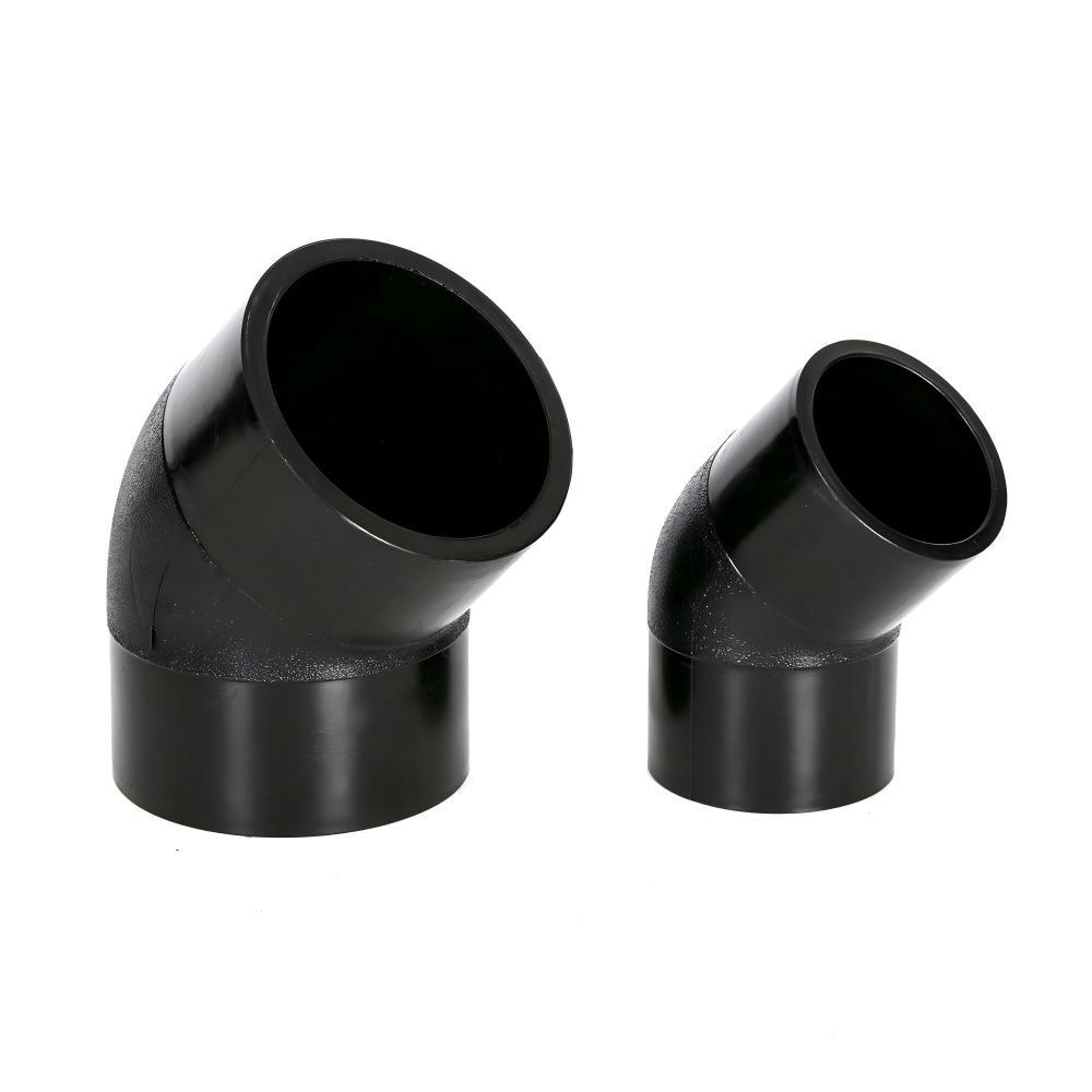 PE100 SDR11/ SDR17 Butt Fusion Injection Mold 45 Degree Elbow/Bend HDPE Pipe Fittings,Yuhan,PE100 SDR11/ SDR17 Butt Fusion Injection Mold 45 Degree Elbow/Bend HDPE Pipe Fittings