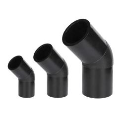High Quality HDPE Plastic Butt Fusion Fittings 90/45 Degree Elbow Connector Black 3-4 Inches Customized Logo,Yuhan,HDPE Butt Fusion Fittings 90/45 Degree Elbow Connector