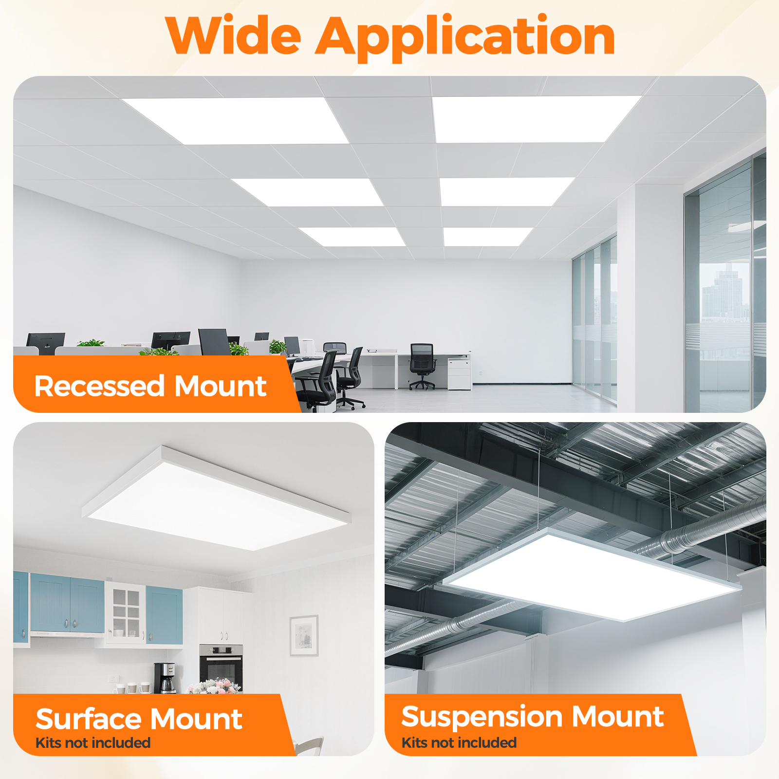 Bulk 2x4 LED Flat Panel Light - Tunable 4CCT
