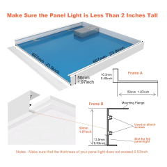 Wholesale 2x2 LED Panel Surface Mount Kit Manufacturer | OEM
