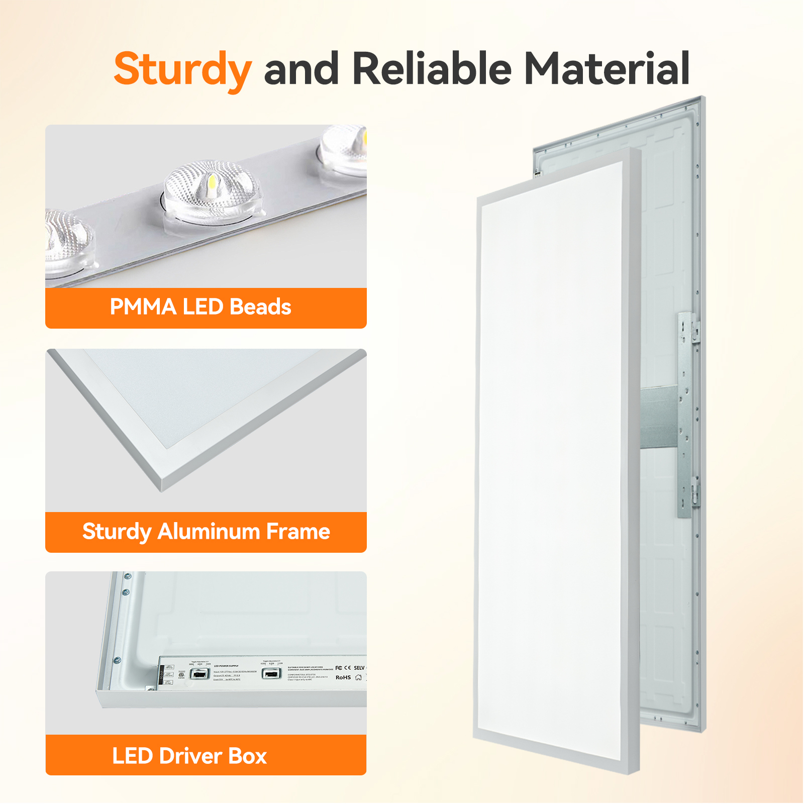 Bulk 2x4 Surface Mount LED Panel Light Manufacturer