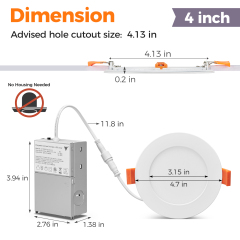 4 Inch Canless LED Recessed Lighting  Manufacturer