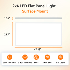 Bulk 2x4 Surface Mount LED Panel Light Manufacturer
