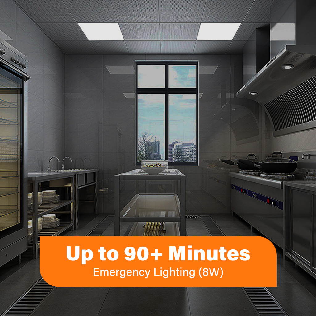 2x2 LED Flat Panel with Emergency Driver | OEM Factory