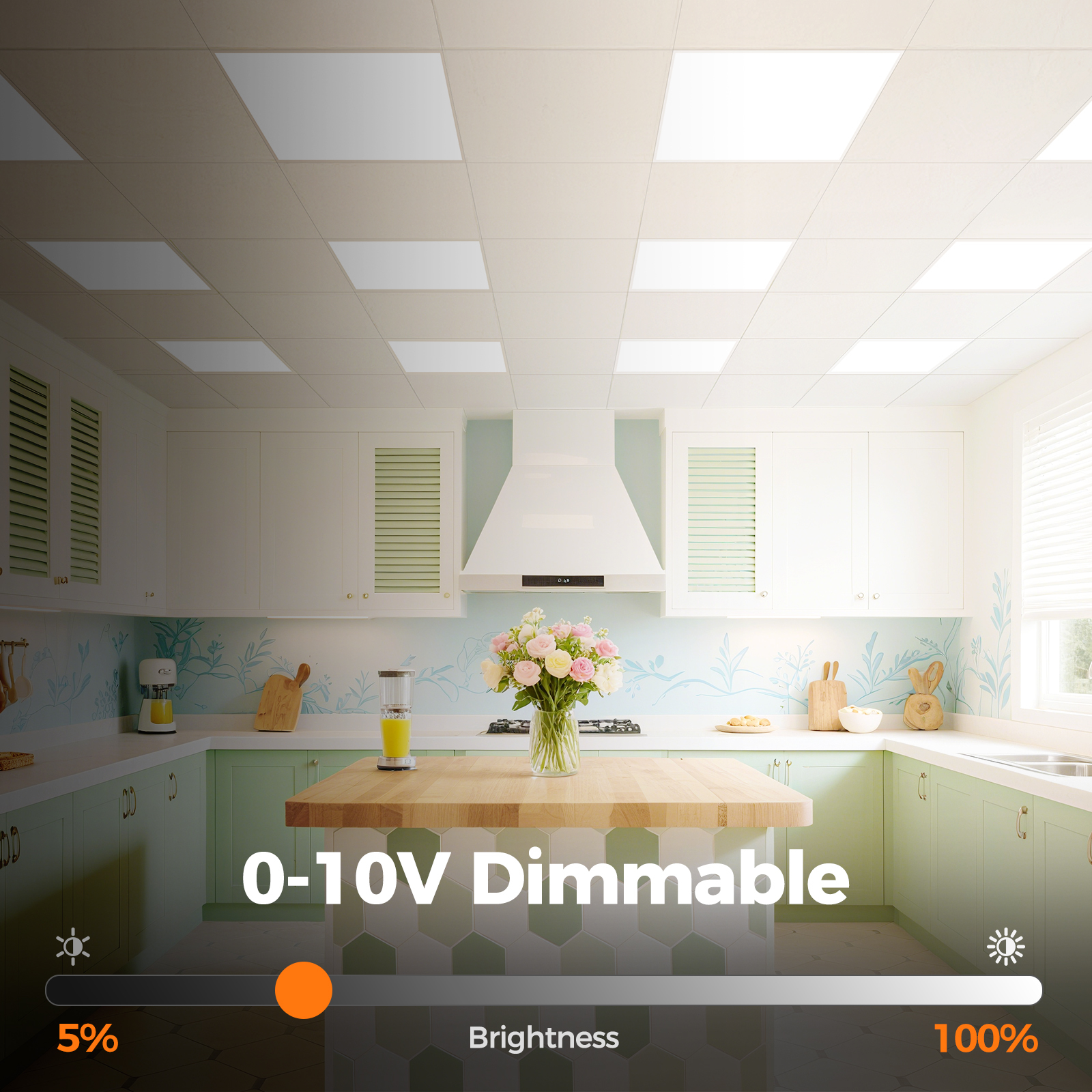 Commercial Grade 2x2 LED Flat Panel Light  4CCT