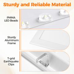 Commercial Grade 2x2 LED Flat Panel Light  4CCT