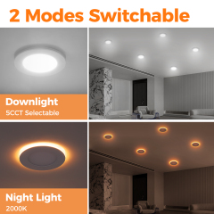 6 Inch LED Recessed Light with Night Light | OEM Factory