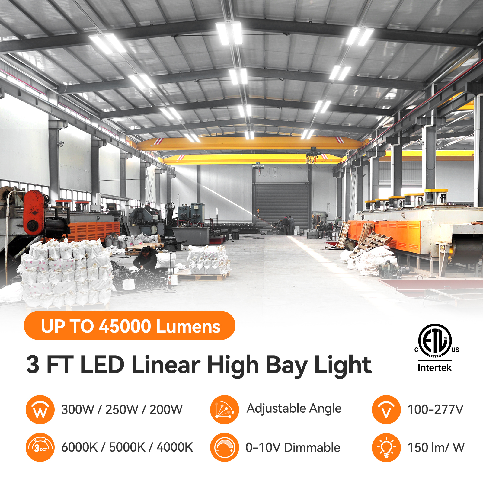 China Linear High Bay LED Light Fixtures Suppliers  | DLC