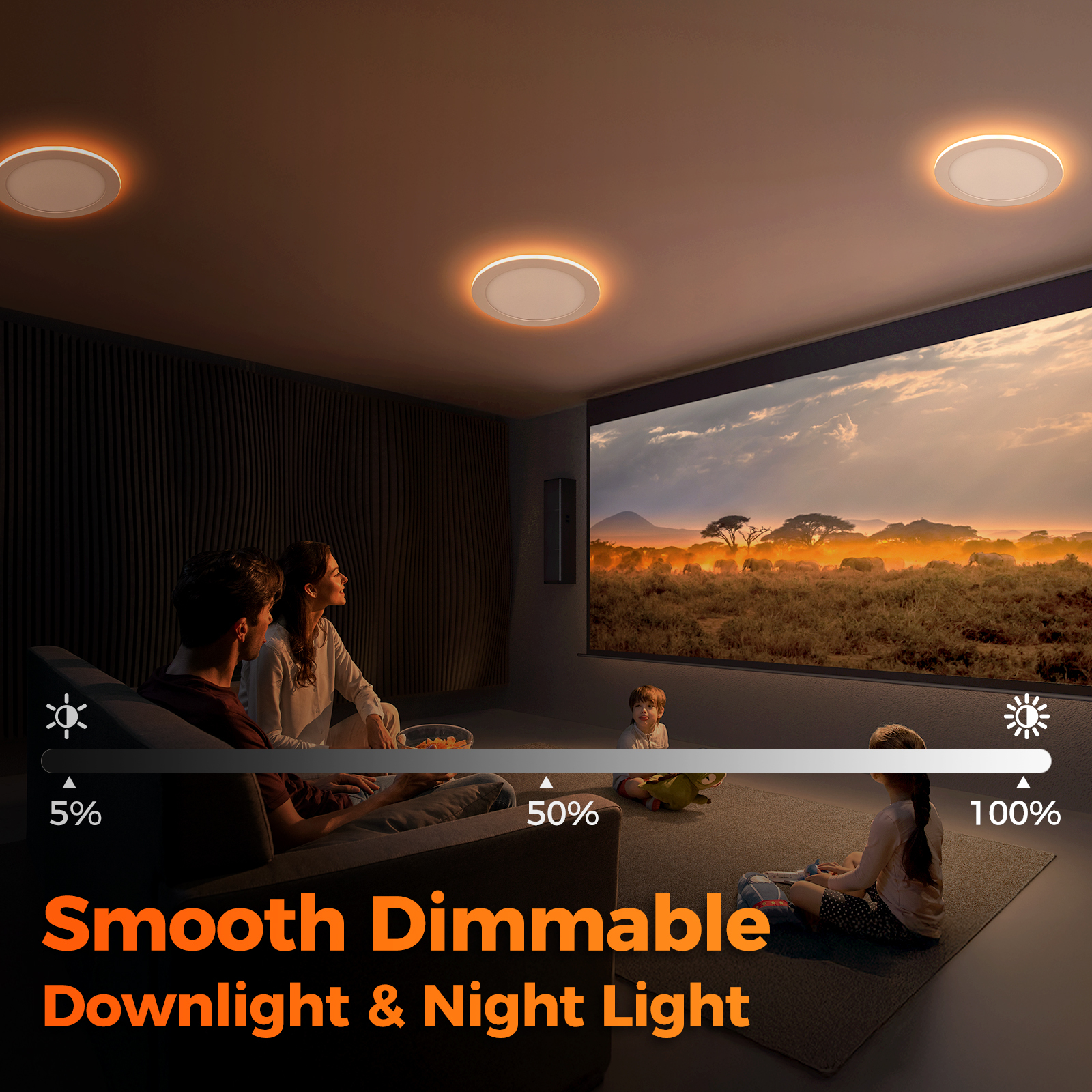 8 Inch LED Recessed Light with Night Light | OEM Factory