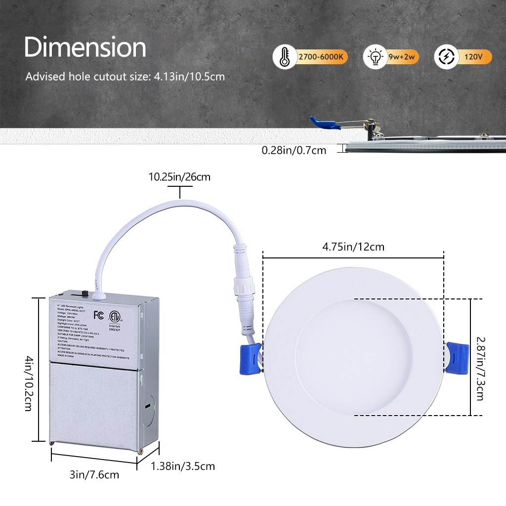 4 Inch Smart LED Recessed Light Manufacturer | RGB WiFi OEM