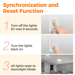 8 Inch LED Recessed Light with Night Light | OEM Factory