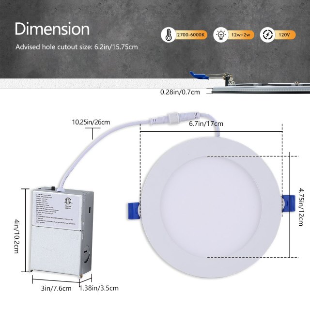 6 Inch Smart LED Recessed Light Manufacturer | RGB WiFi OEM