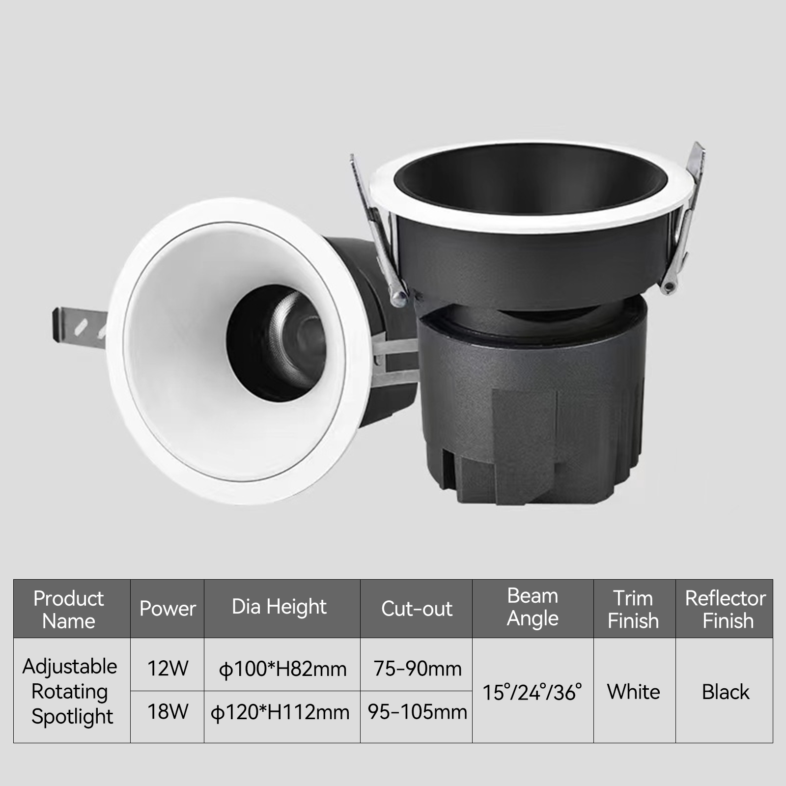 China Recessed LED Spot Light Factory | Adjustable