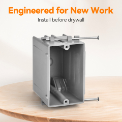 1 Gang New Work Electrical Box | UL Listed OEM Supplier