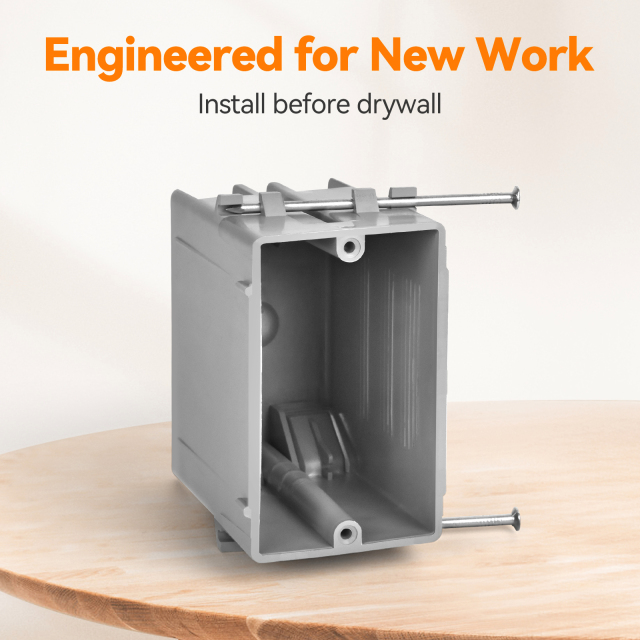 1 Gang New Work Electrical Box | UL Listed OEM Supplier