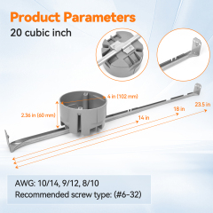 Ceiling Electrical Box with Hanger Bar | OEM Supplier