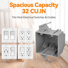 2 Gang New Work Electrical Box | OEM Manufacturer