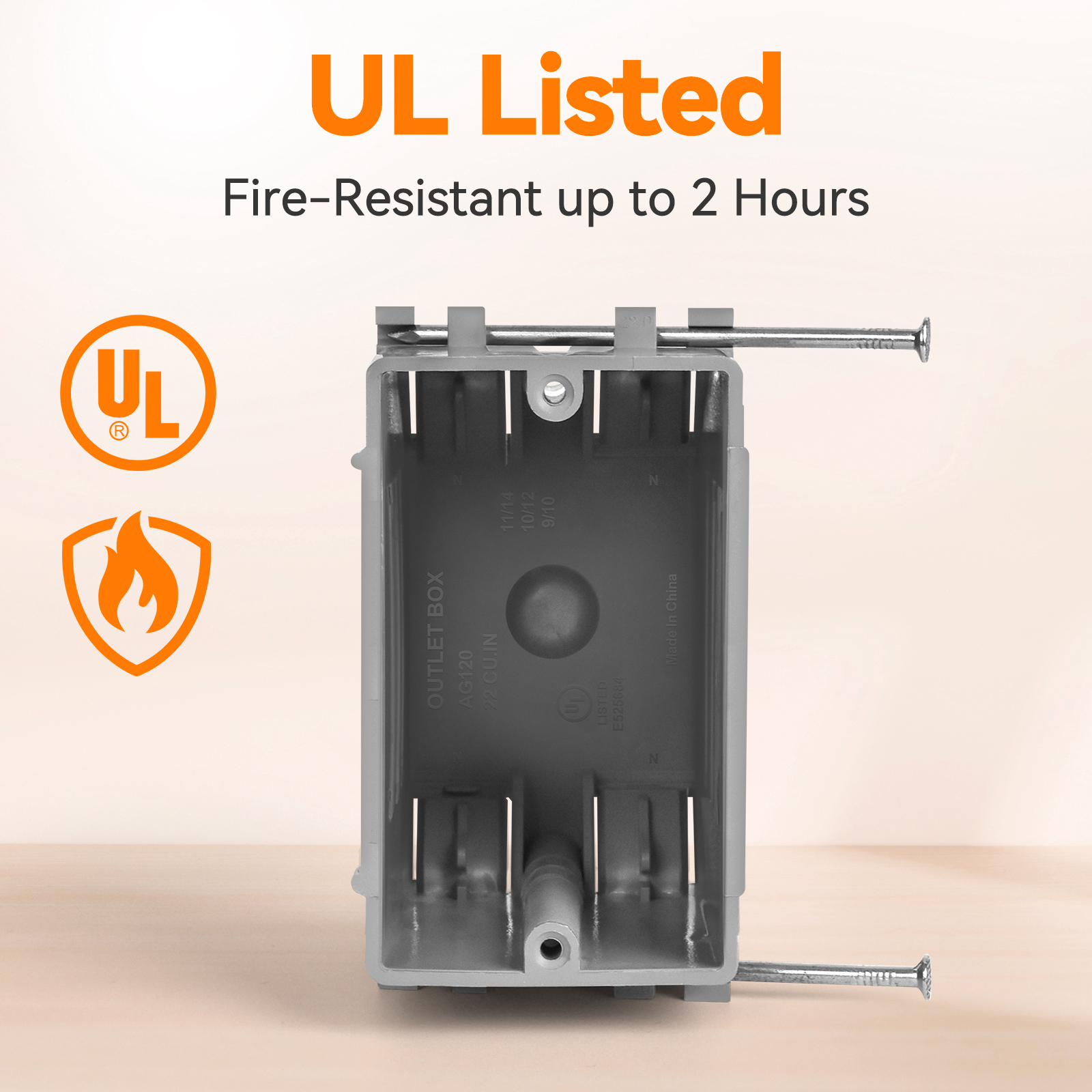 1 Gang New Work Electrical Box | UL Listed OEM Supplier